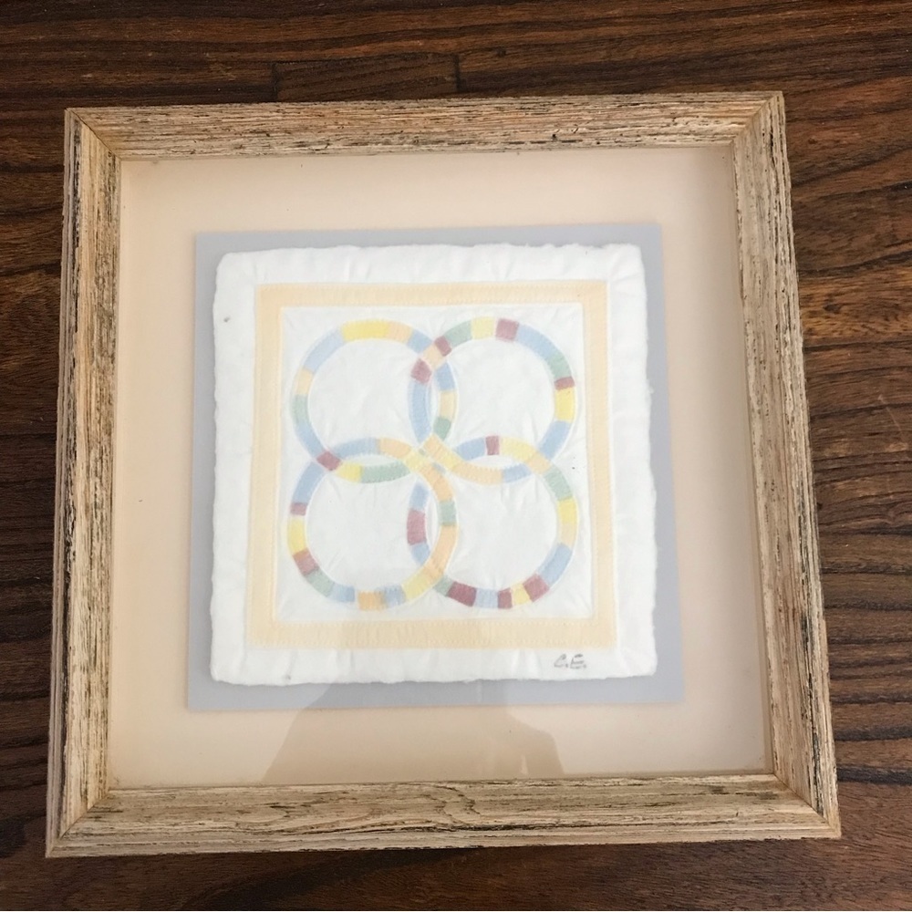 ▪️VINTAGE Set of 2 Quilt Shadowbox Art - Picture 2 of 13